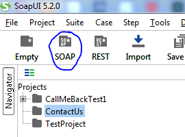 new SOAP Service Project