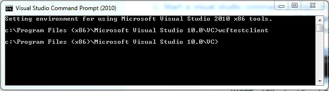 How to test a WCF service with Visual Studio Command Prompt? – PR Code